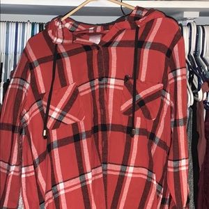 Women’s flannel hoodie